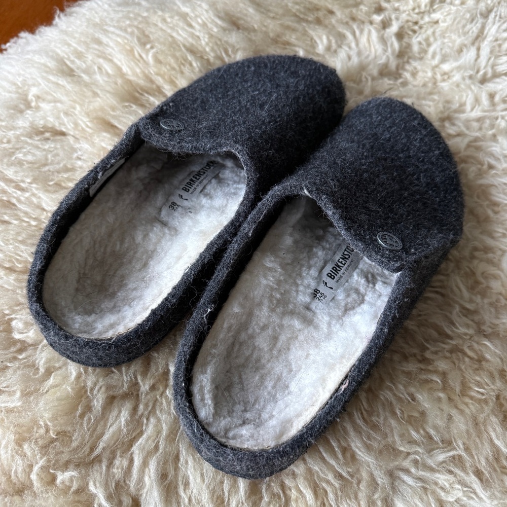 Birkenstock Zermatt Shearling  Wool Felt Slippers - Picture 3 of 7
